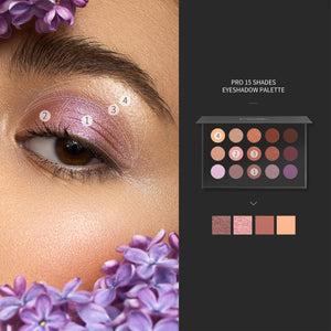 15 Shades Eyeshadow Palette: Pink Plum