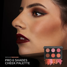Load image into Gallery viewer, 6 Shades Cheek Colour Palette - Medium
