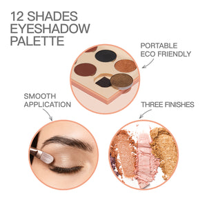 12 Shades Eyeshadow Palette - Neutral